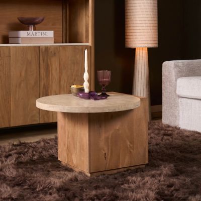 Starfurn Bijzettafel Numa 60 cm - naturel