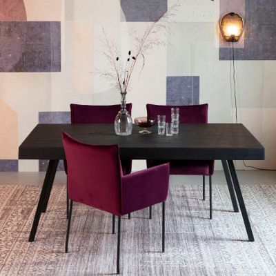 Puur Sauda eettafel zwart