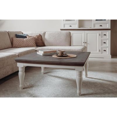 Tower Living Fleur salontafel sierpoot - 130 cm - wit