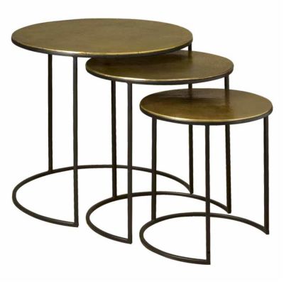 Tower Living Renew Iron bijzettafel set vanaf 42 cm - brons