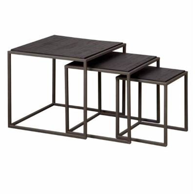 Tower Living Fanna bijzettafel set vanaf 30 cm - grijs