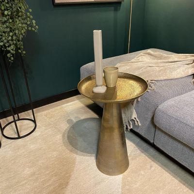 Starfurn Ronde salontafel Daisy - ø40 cm - antiek goud
