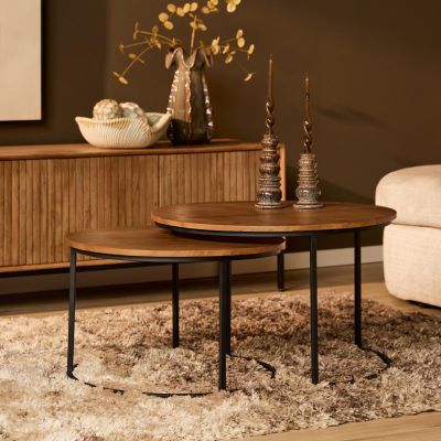 Starfurn Salontafel Madison ø70 cm set van 2