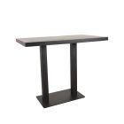 Label51 Restaurant/Bartafel 120x70x92 cm - straight edge - zwart