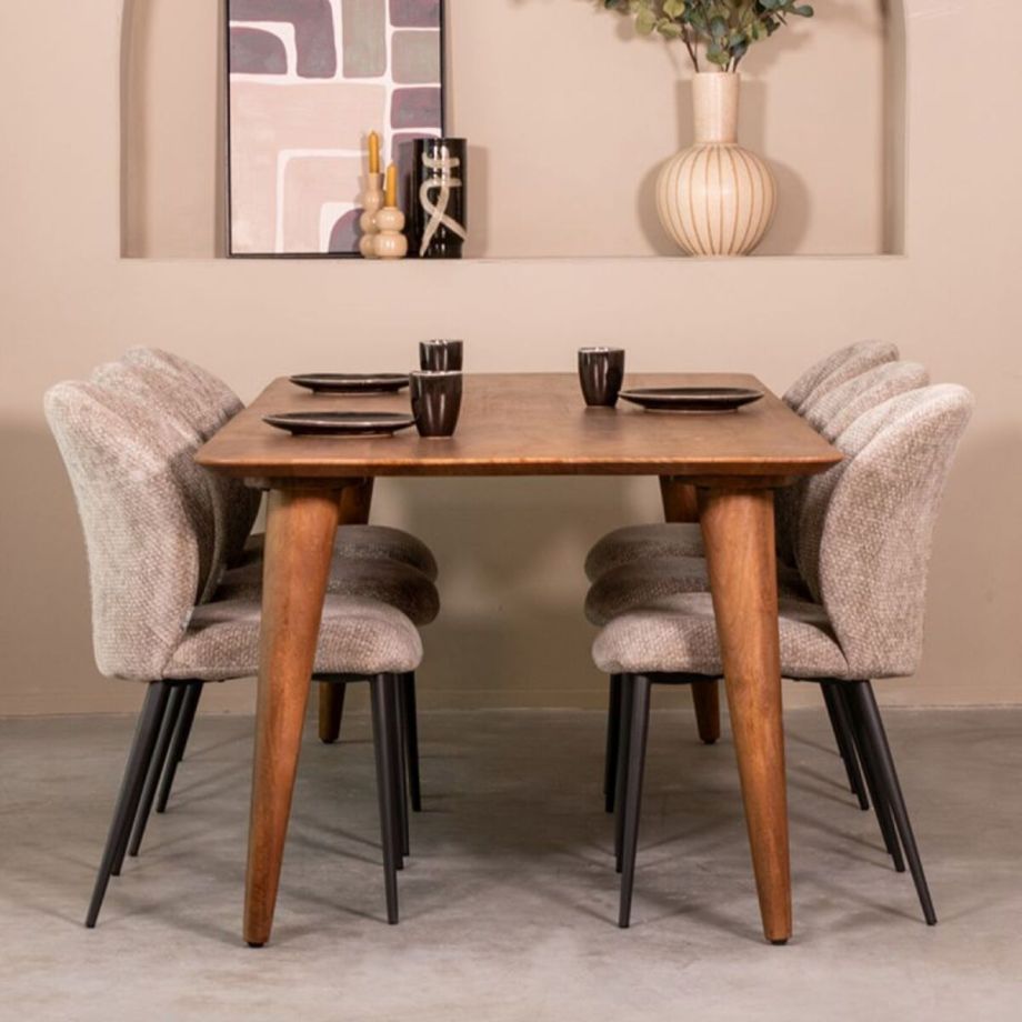 Label51 Fly eettafel 160x90x76 cm - naturel