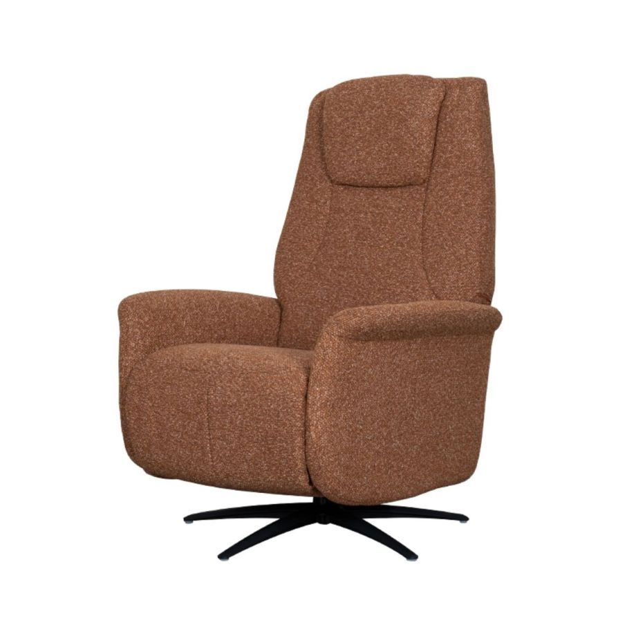 Label51 Stockholm elektrische fauteuil bouclé - koraal