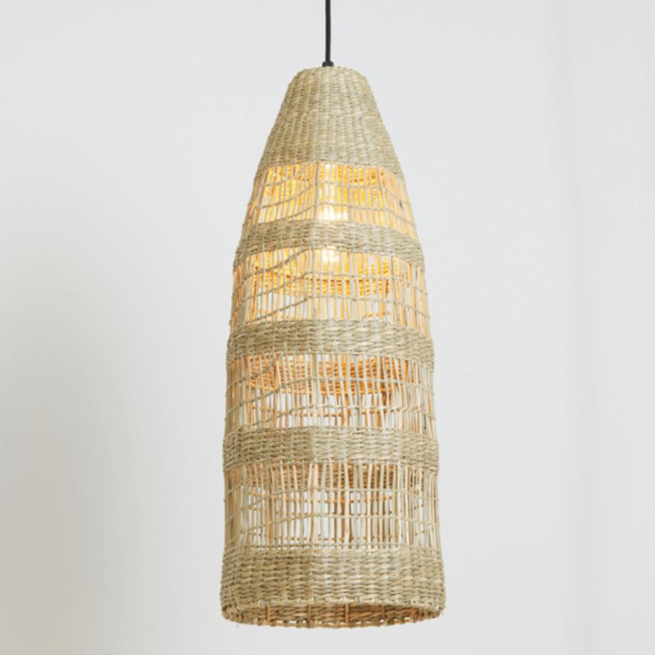 Latika hanglamp Ø20x42 cm naturel van het woonmerk Light&Living