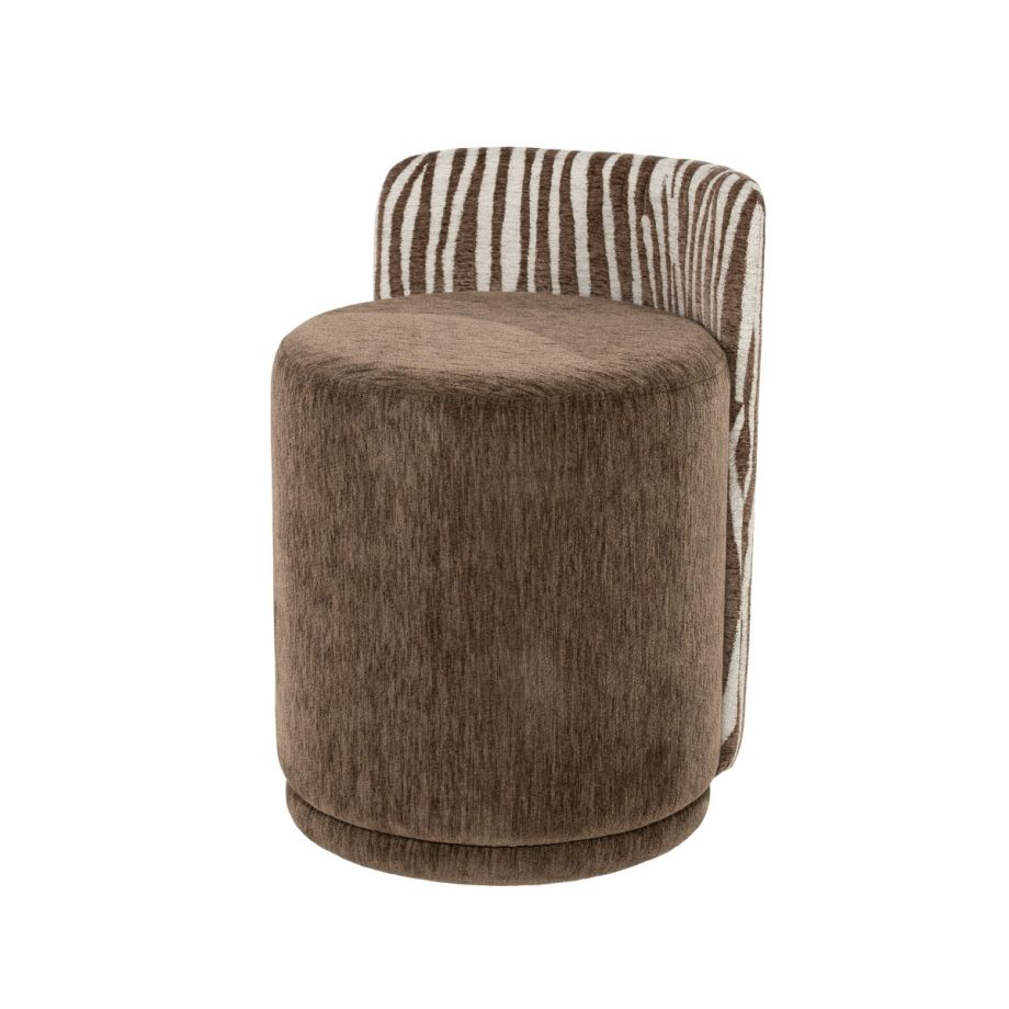 By-Boo Eetkamerstoel Marque - bruin/zebra