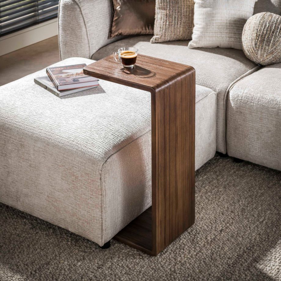 Fraaai Rebecca overzettafel - massief teak espresso