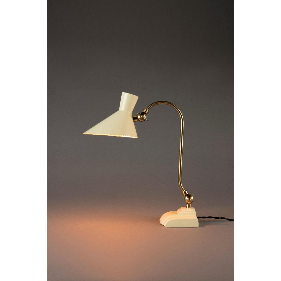 Dutchbone Gaia bureaulamp - ivoor