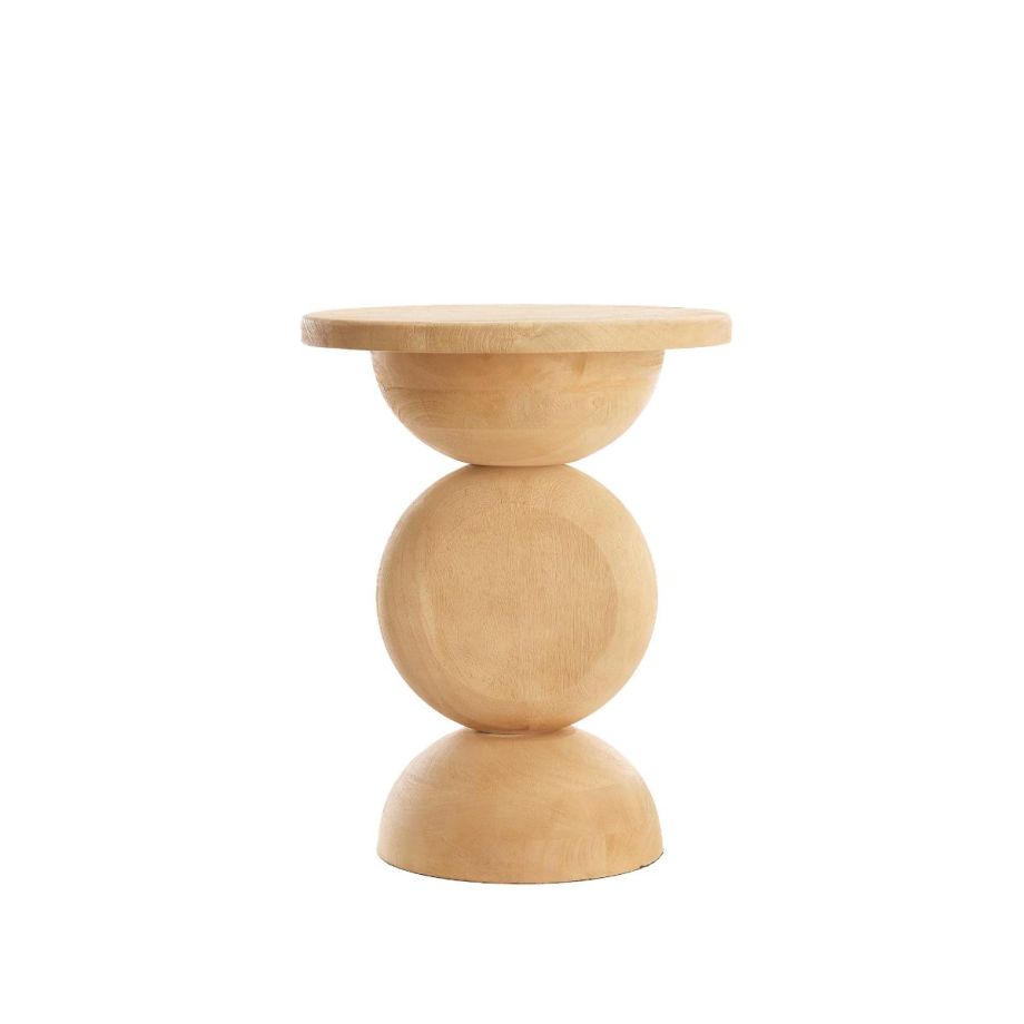 Light & Living Mirto bijzettafel ø40 cm hout - mat naturel