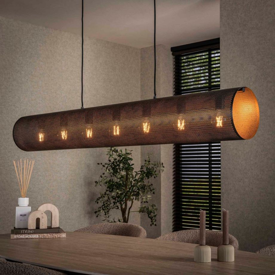 Fraaai Selena hanglamp 7L koker X mesh