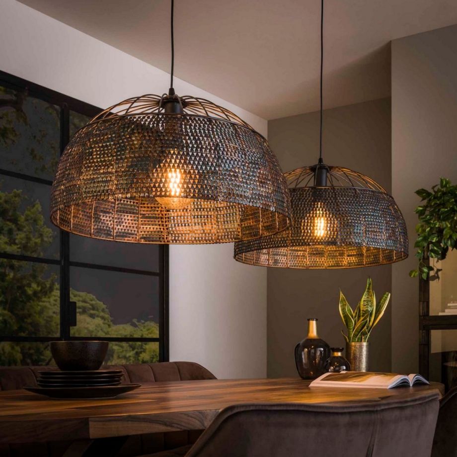 Fraaai Armin hanglamp 2L armor ø60 - zwart bruin