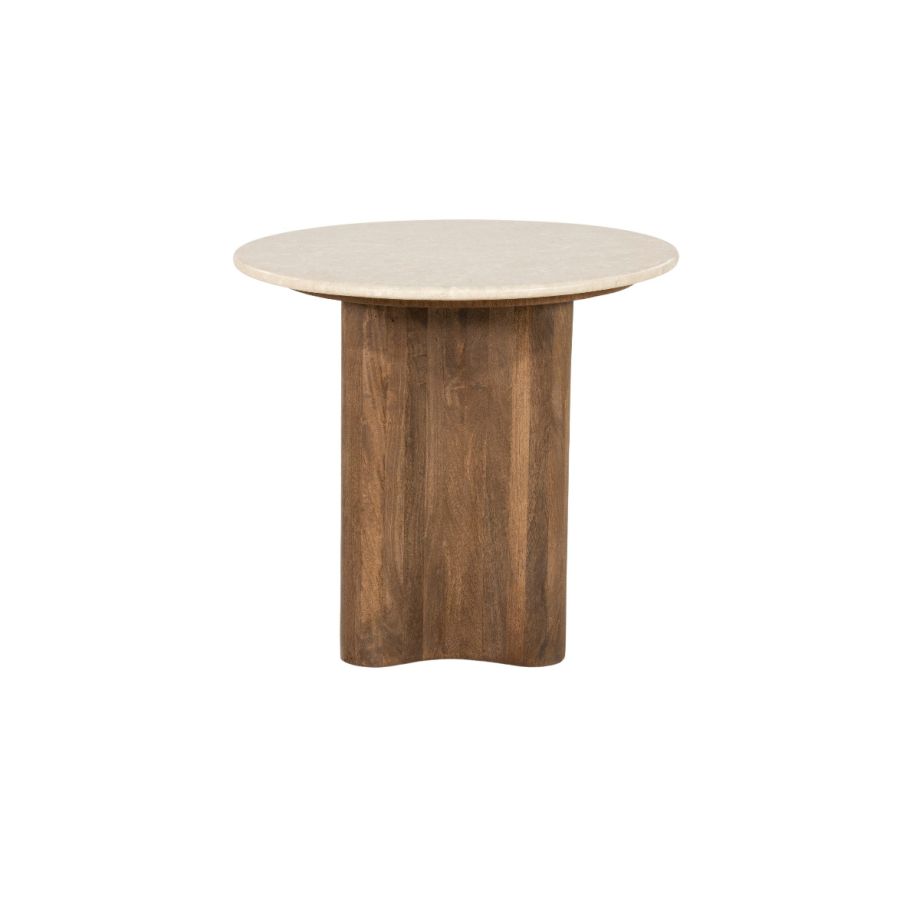 Eleonora bijzettafel Bodhi mangohout - beige