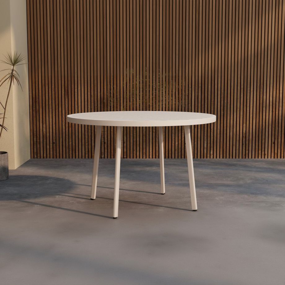 Svea Valarie ronde tuintafel ø120 cm - beige/beige