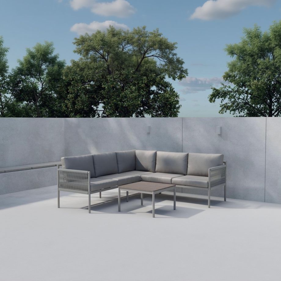 Svea Deidre loungeset - beige/beige polywood