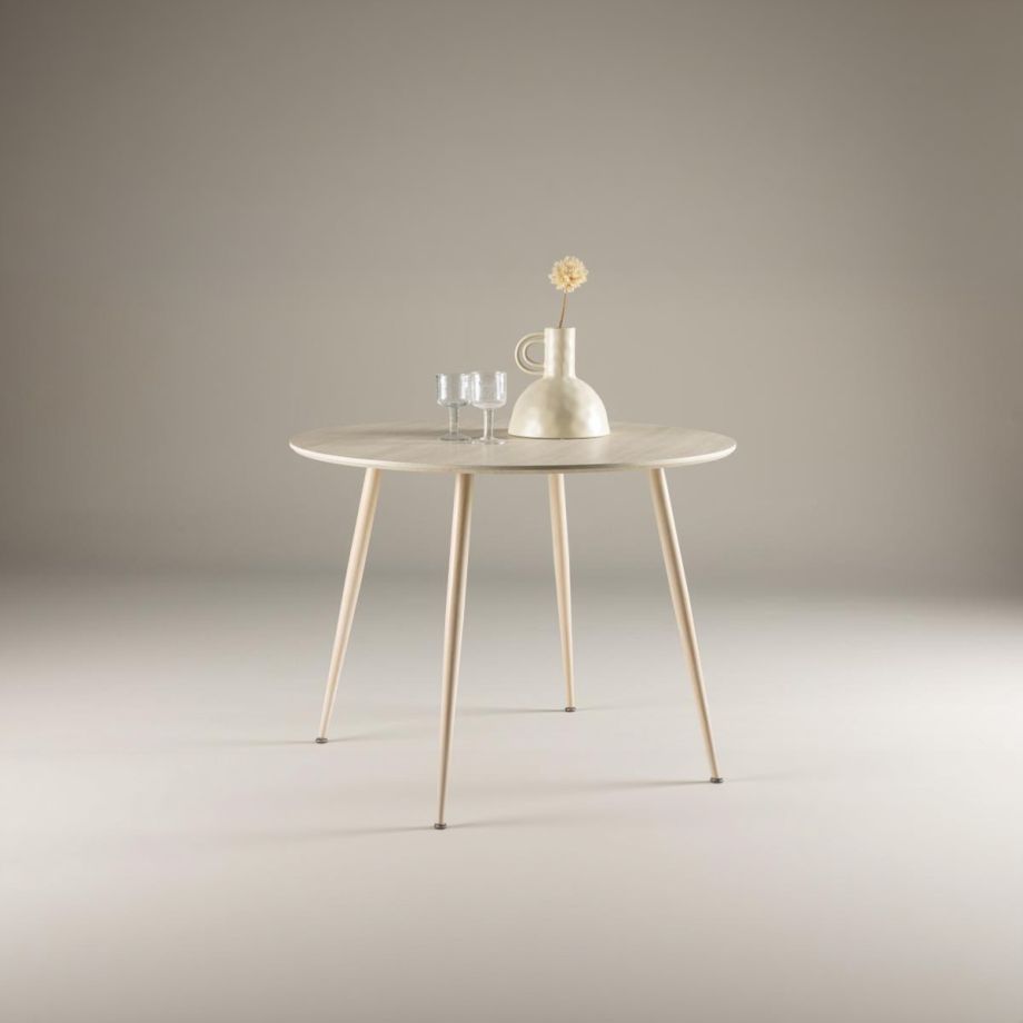 Svea Sano ronde eettafel - ø100 cm - whitewash