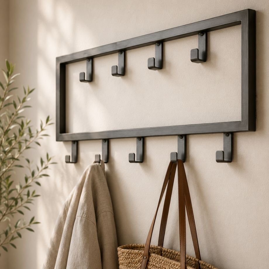 Fraaai Kapstok industrieel 9 haken - 50 cm