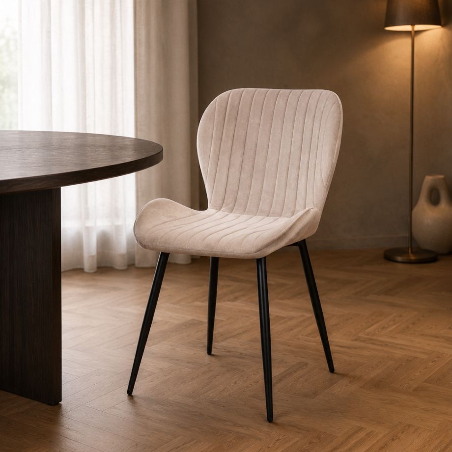 DS4U moderne Velvet Eetkamerstoel Giulia – Comfortabel & Betaalbaar Design