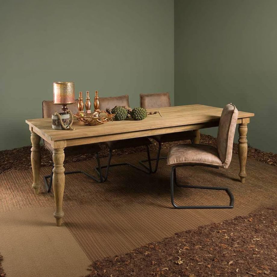 Tower Living Bologna eettafel - 160 cm - bruin