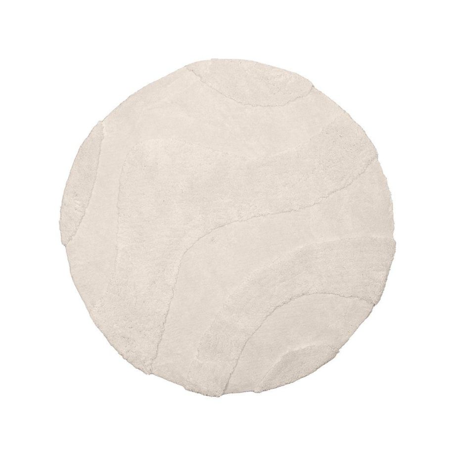 Label51 Rima vloerkleed ø200 cm - ivoor polyester