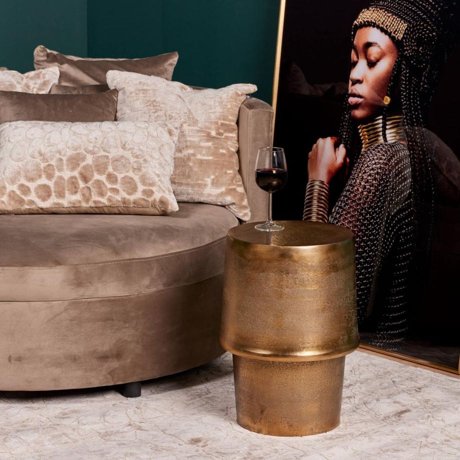 Starfurn Ronde bijzettafel Glamor - ø30 cm - goud