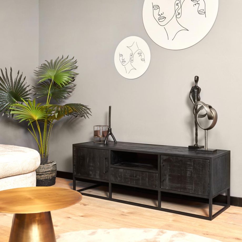 Starfurn Tv meubel Denver - 145 cm - zwart