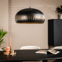 Janelle hanglamp 1L 50 cm breed zwart van het woonmerk Vurna