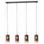 Jalama hanglamp glas goud 4L 120 cm van het woonmerk Vurna