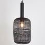 Lekang hanglamp Ø22x55 cm mat zwart van het woonmerk Light&Living