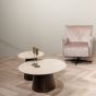 Valentino ronde salontafels - set van 2 van het woonmerk Livingfurn