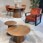 Salvator ronde salontafels - set van 2 - naturel van het woonmerk Livingfurn
