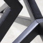 Topeka onderstel 3D 140x80x72 cm ijzer zwart van het woonmerk HSM Collection