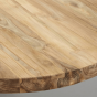 Ravena ovaal tafelblad 240x120x4 teak naturel van het woonmerk HSM Collection
