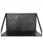 Verona wandplank 50x20x30 mangohout/metaal zwart van het woonmerk HSM Collection
