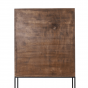 Meave kast 120x40x180 cm hout mat donkerbruin van het woonmerk Light&Living