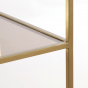 Mariki kast 110x40x180 cm bruin glas/ licht goud van het woonmerk Light&Living