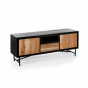 Haki tv-meubel 140cm naturel/zwart van het woonmerk Vurna