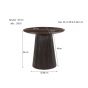 Salvator ronde salontafel - Ø80 cm - hout - walnoot bruin van het woonmerk Livingfurn