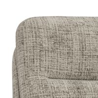 Nøra Tess armstoel | zwart metaal onderstel | stof Juto - grijs