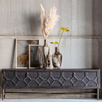 Bequest tv-meubel hout zwart 160 cm