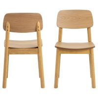 Elin eetkamerstoel | naturel oak onderstel | matt oak - naturel