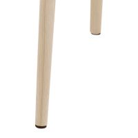 Nøra Lilie armstoel | wit oak onderstel | stof Corsica - lichtgrijs