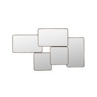 Dutchbone Cordelia spiegel rubberhout 70x120 cm - bruin