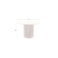 Dutchbone Arda eettafel ø115 cm - bruin