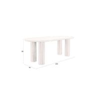Dutchbone Dean eettafel 220 cm - bruin
