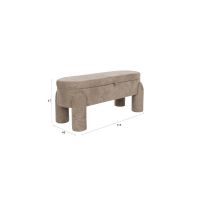 Puur Lilly bench - taupe