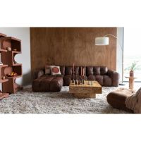 Dutchbone Hackman 4,5 zitsbank leer