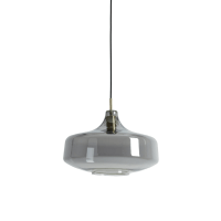 Light & Living Solna hanglamp Ø39,5x27 cm - brons/smoke glas