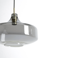 Light & Living Solna hanglamp Ø39,5x27 cm - brons/smoke glas